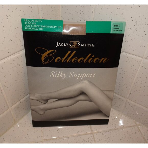 Vintage Jaclyn Smith Collection Silky Support Pantyhose size C sissy tights - Picture 1 of 7